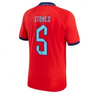 Pánský Fotbalový dres Anglie John Stones #5 MS 2022 Venkovní Krátký Rukáv